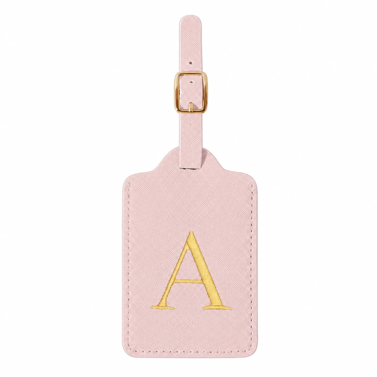 Personalized Alphabet Luggage Tag — Durable PU Leather Travel Accessory