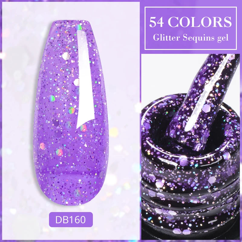 Mtssii Reflective Glitter Gel Nail Polish — Sparkling Holographic Effect
