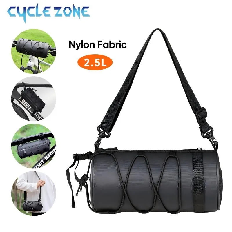 Cycle Zone Multifunctional Bicycle Handlebar Bag — Versatile Front Frame Pouch
