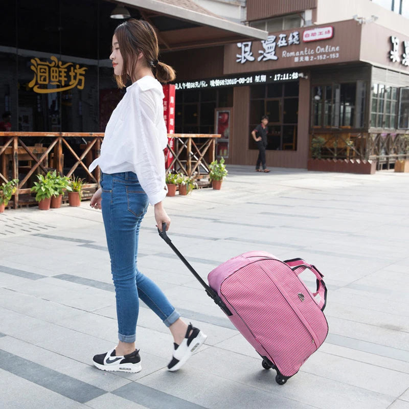 Rolling Travel Trolley Bag — Lightweight Waterproof Luggage for Business & Travel