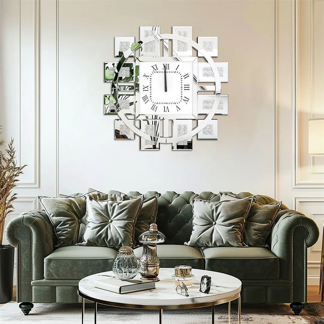 Luxury Wall Clock — Silent Modern Decor