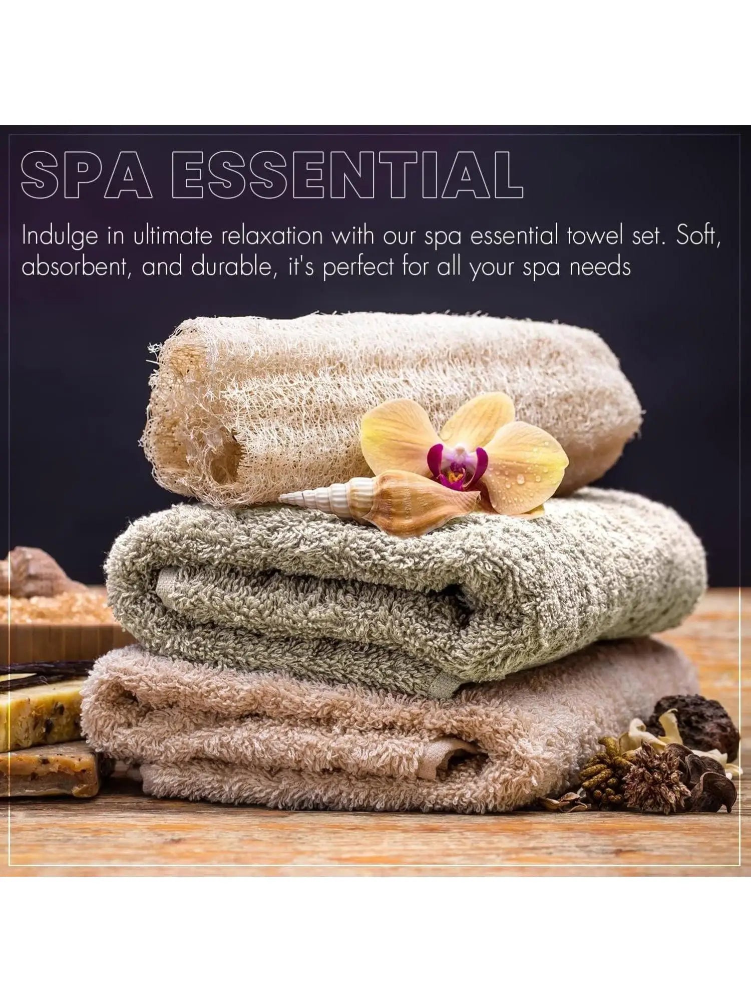 Bath Towels — Soft Absorbent Cotton
