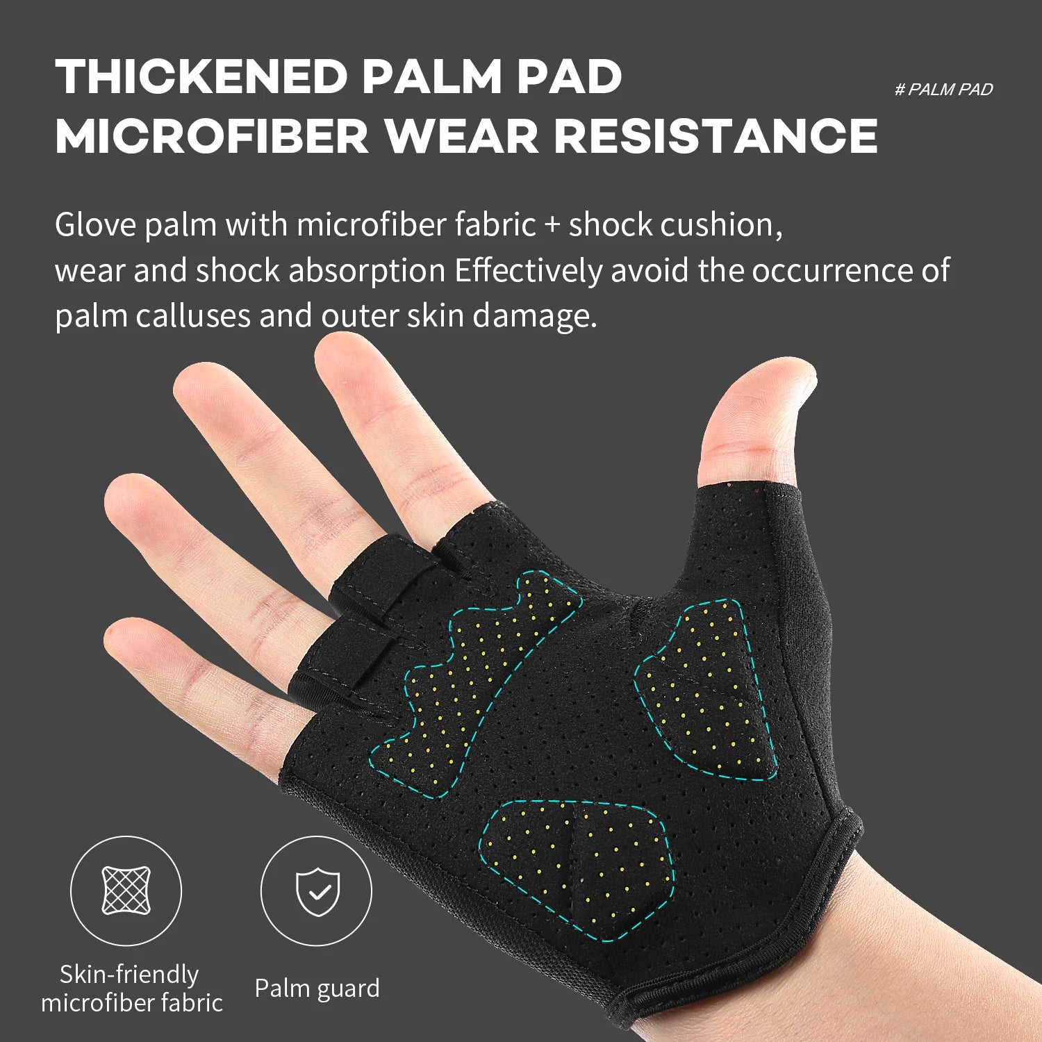Fezrgea Half Finger Cycling Gloves — Breathable Anti-Slip Sports Mittens
