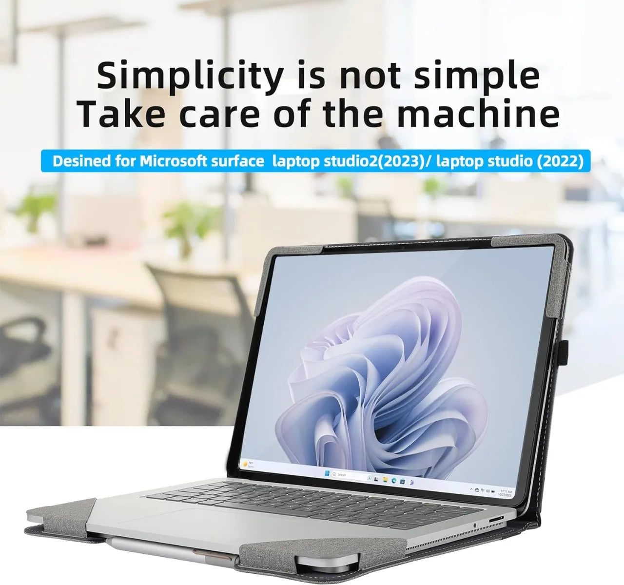 YNMIWEI PU Leather Laptop Sleeve — Protective Case for 14.4 Inch 2-in-1 Laptops