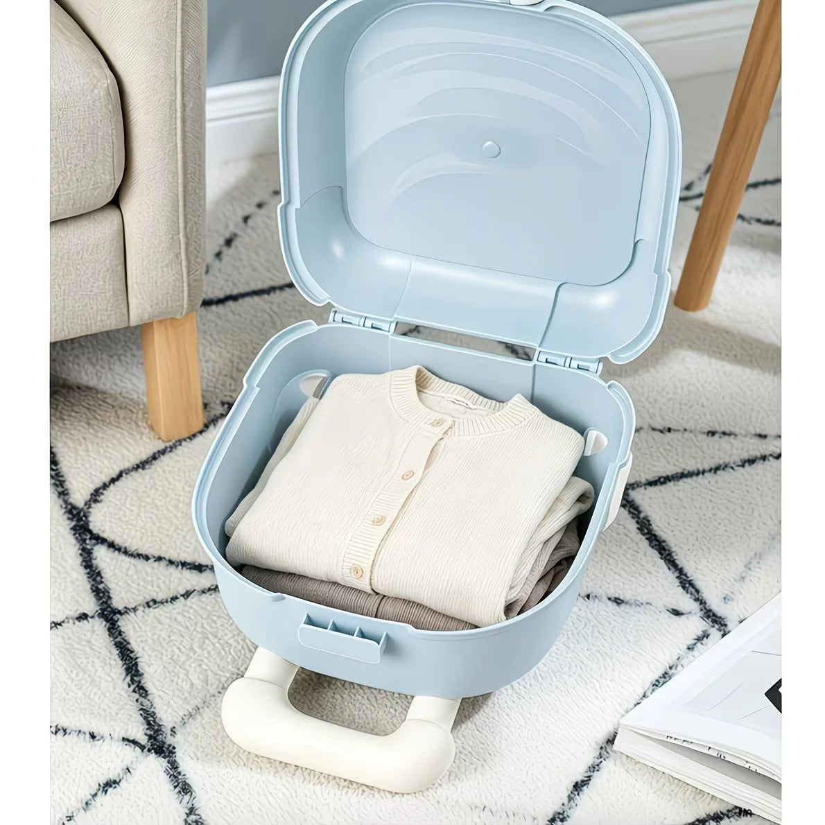 Telescopic Handle Travel Suitcase — Durable ABS Material for Commuting