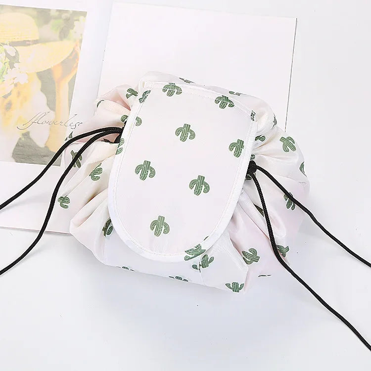 Drawstring Cosmetic Bag — Waterproof Travel Makeup Pouch & Organizer