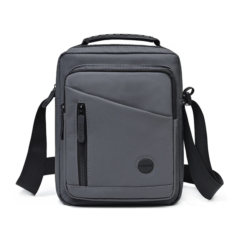 Oxford Cloth Messenger Bag — Compact Multi-Pocket Crossbody for Travel