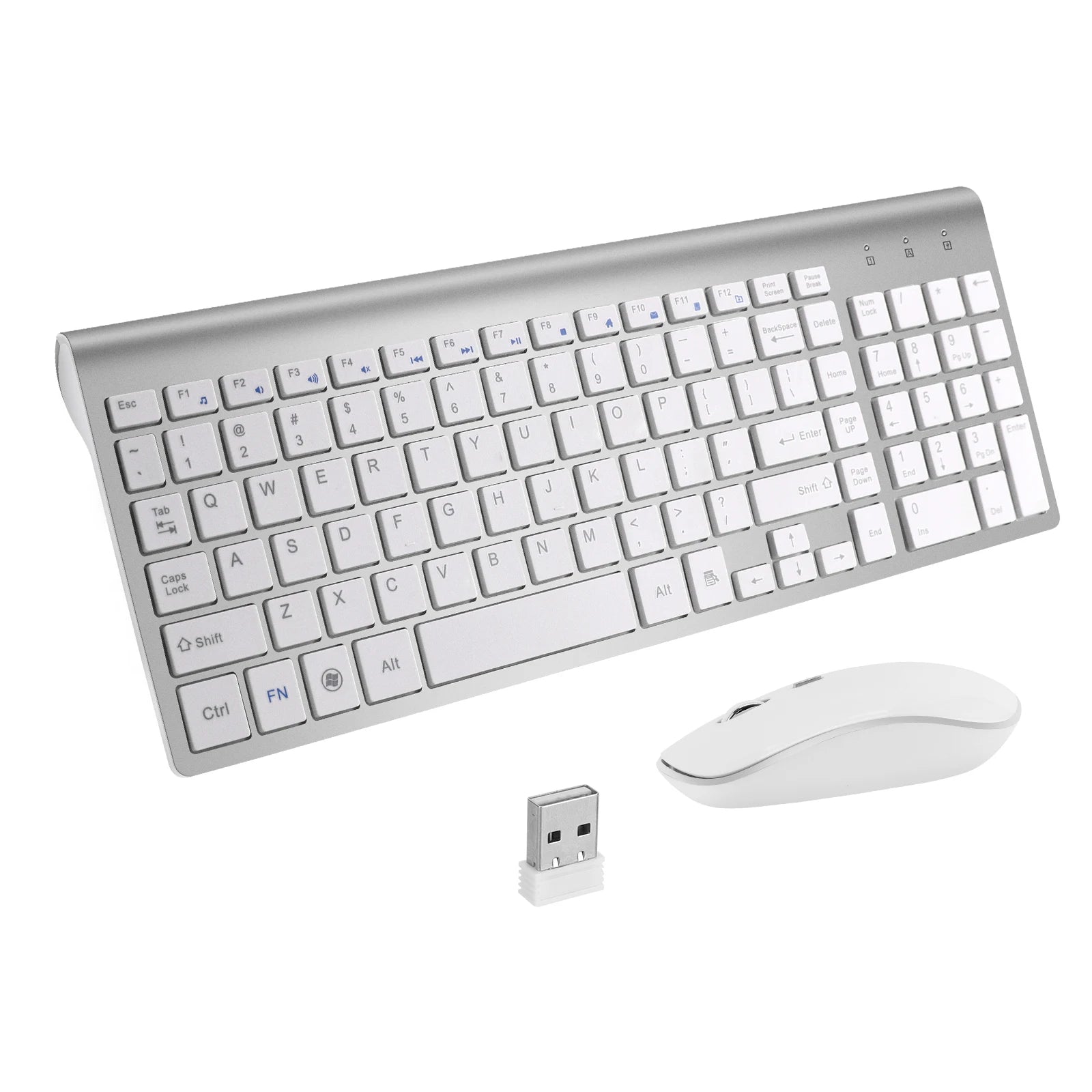 MOFii Ergonomic Wireless Keyboard and Mouse Combo — Silent 2.4G Desktop Set