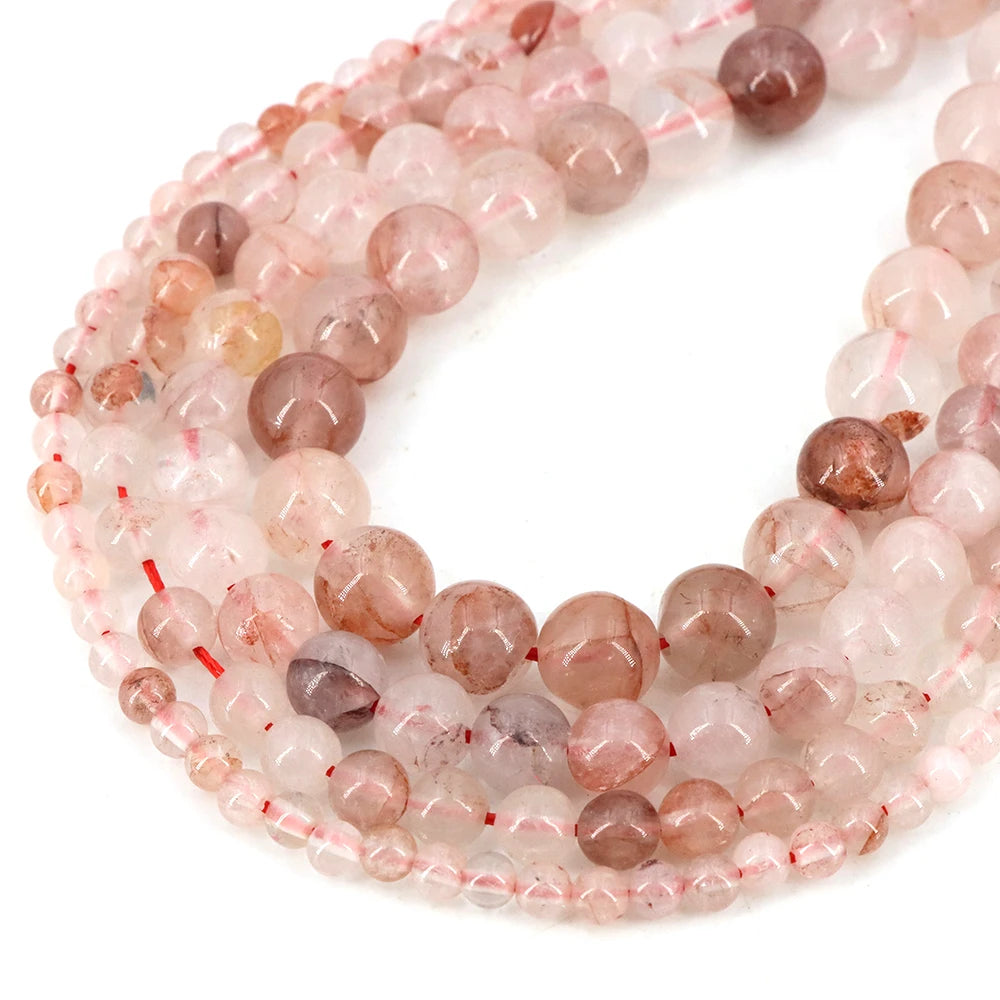 Natural Stone Gemstone Beads — Round Crystal Spacers for Jewelry Making