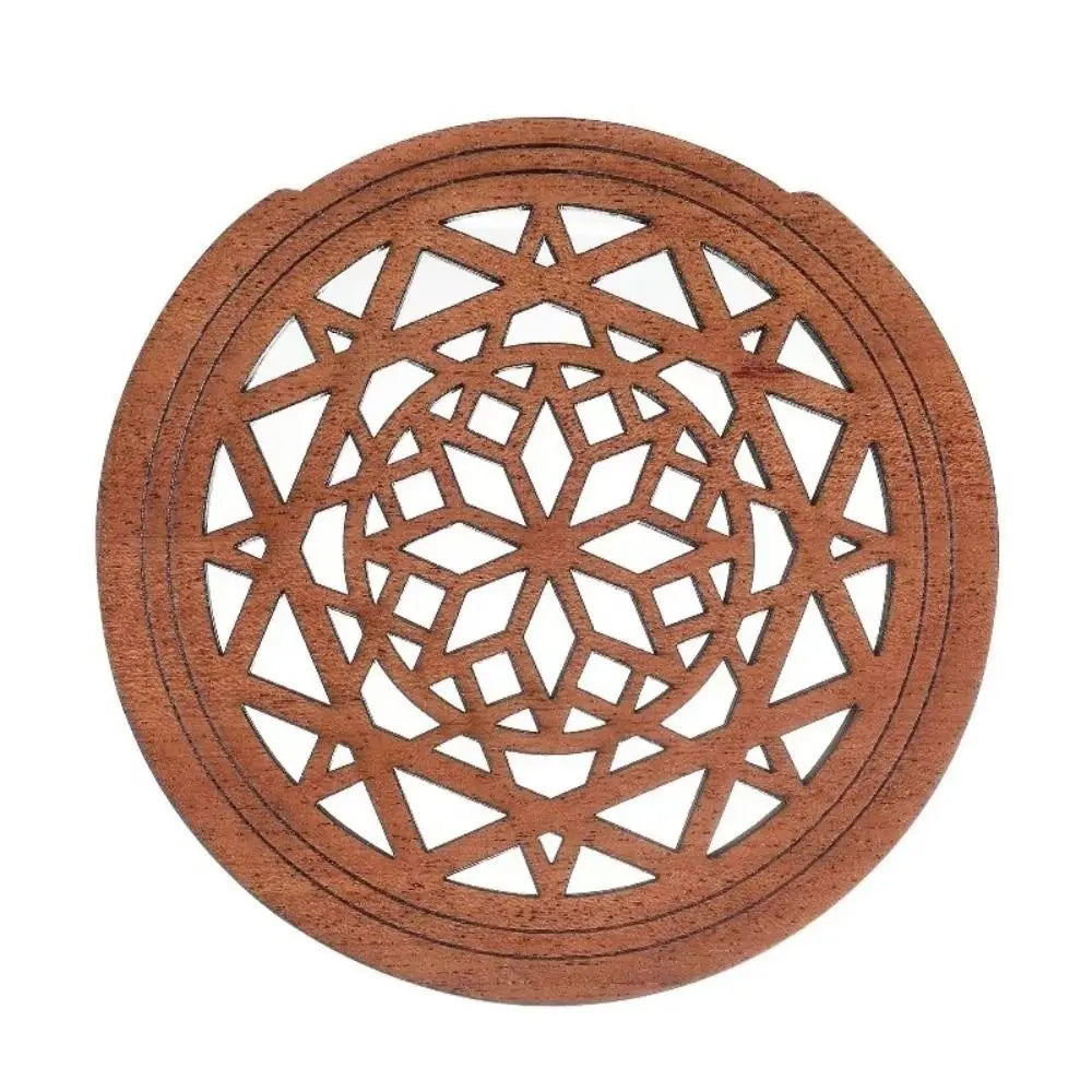 Wooden Acoustic Guitar Soundhole Cover — Anti-Feedback Carved Shield