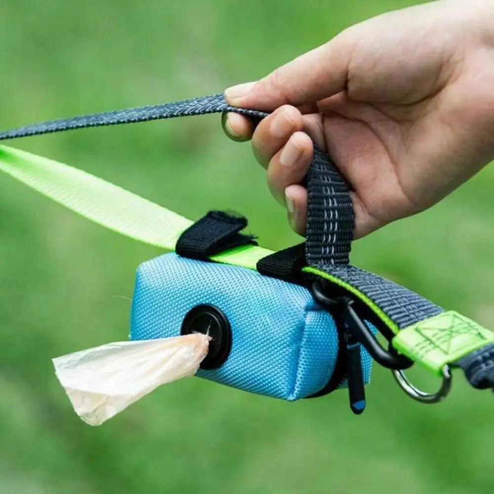 Portable Dog Poop Bag Dispenser — Compact Waste Bag Holder for Leashes