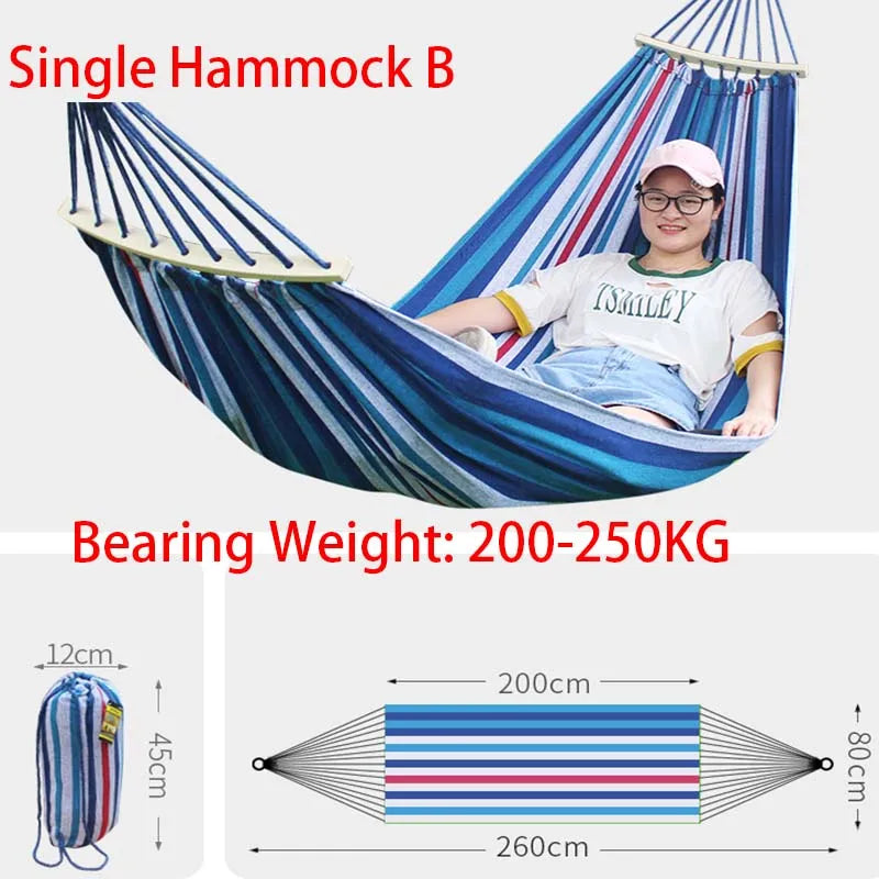 DAWN TRIP Canvas Camping Hammock — Heavy Duty Portable Outdoor Bed