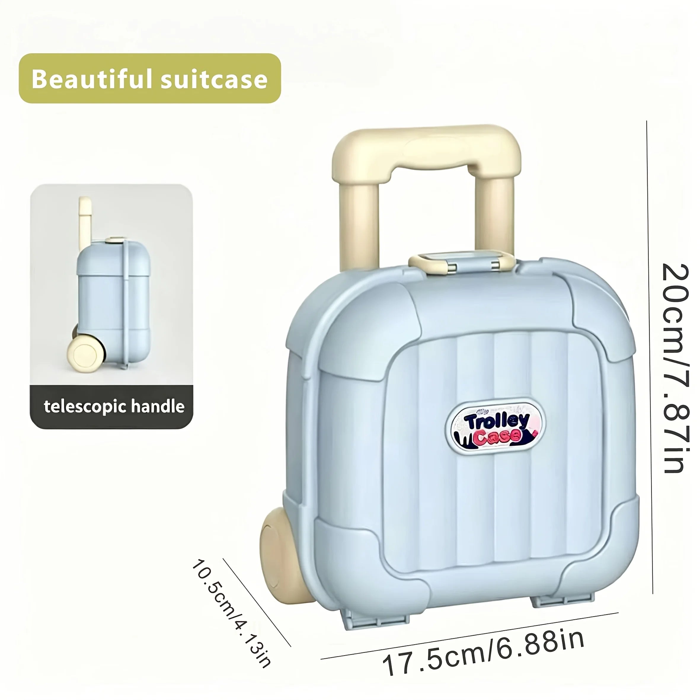 Compact Rolling Suitcase — Space-Saving Portable Travel Case