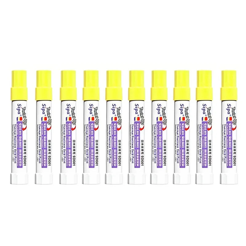 Solid Paint Pen Set — Waterproof & High Temperature Resistant Markers