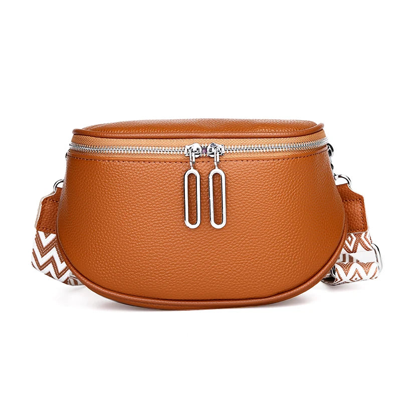 badiman Genuine Leather Tote Bag — Versatile Shoulder & Crossbody Handbag