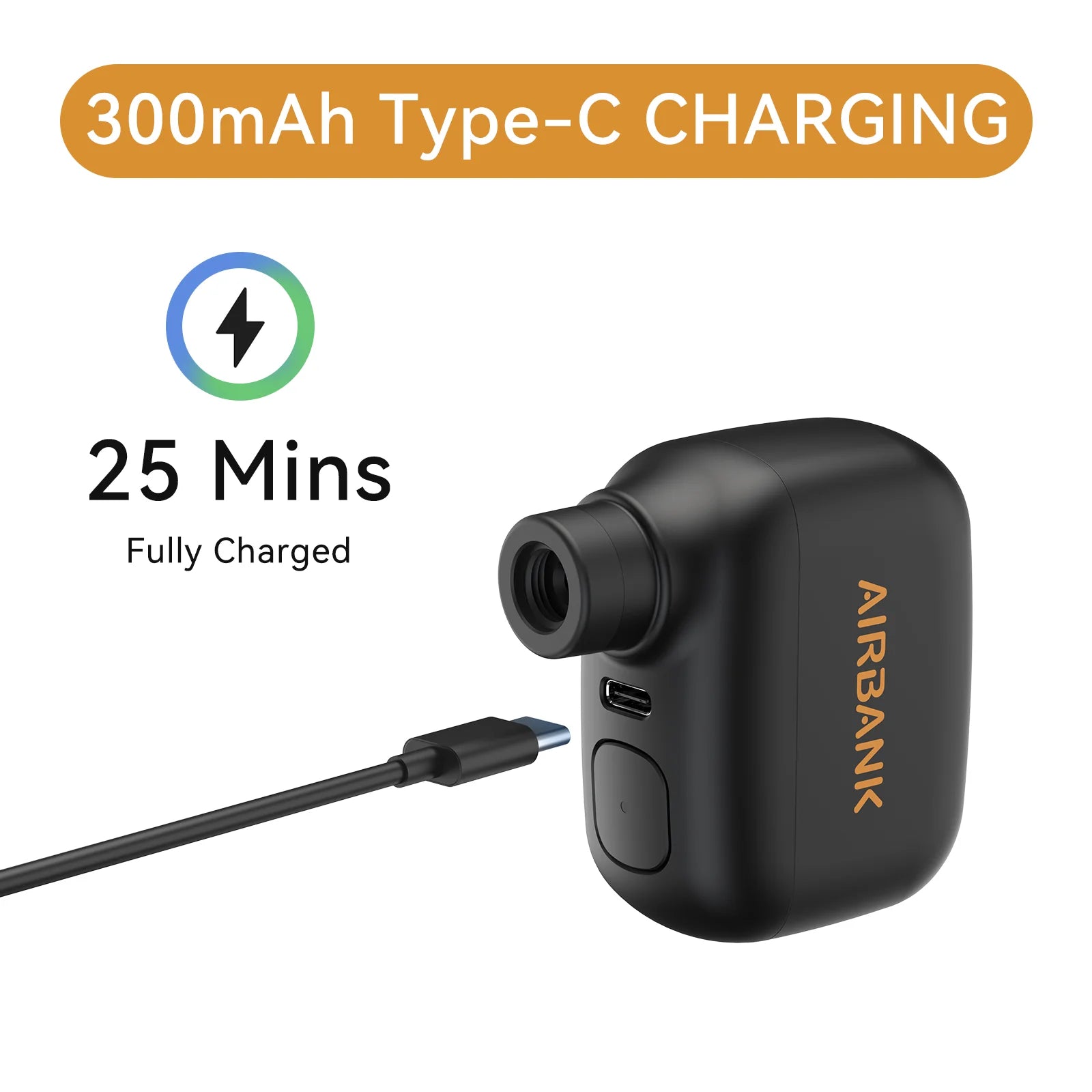 AIRBANK Pocket SE Mini Electric Pump — Portable Cordless Tire Inflator