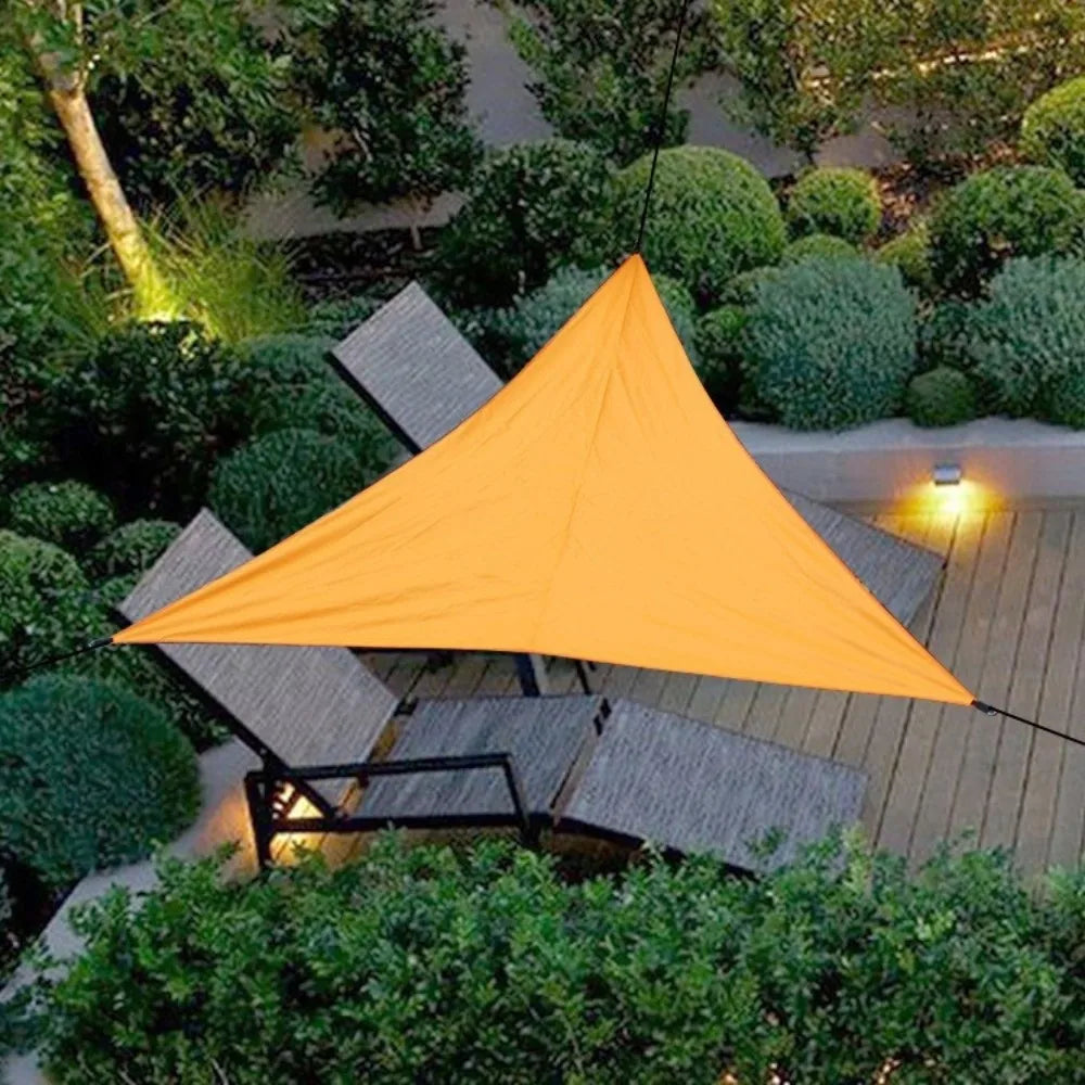Triangle Shade Sail — UV Blocking Outdoor Canopy with Ropes