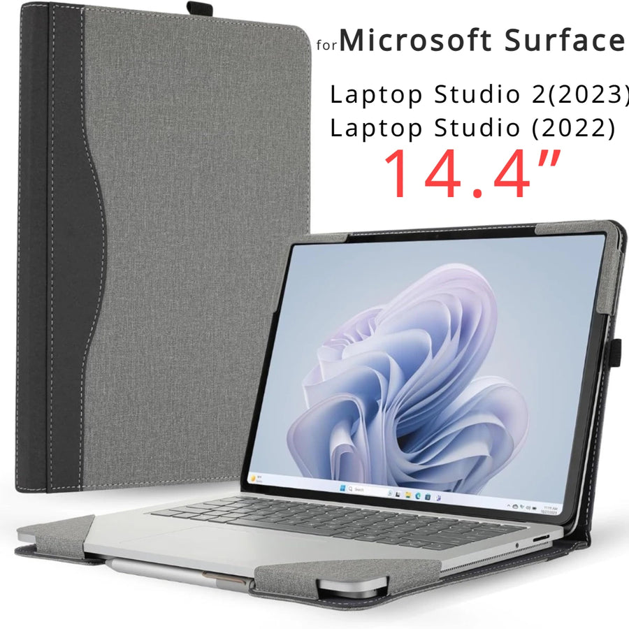 YNMIWEI PU Leather Laptop Sleeve — Protective Case for 14.4 Inch 2-in-1 Laptops