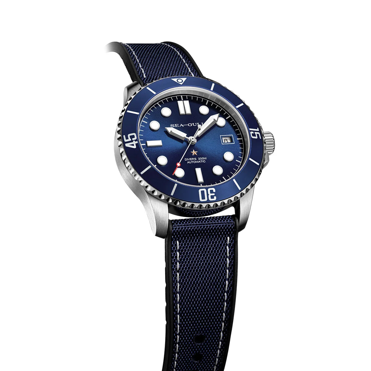 Sea-Gull Men's Luminous Dive Watch — Professional 200M Waterproof Automatic