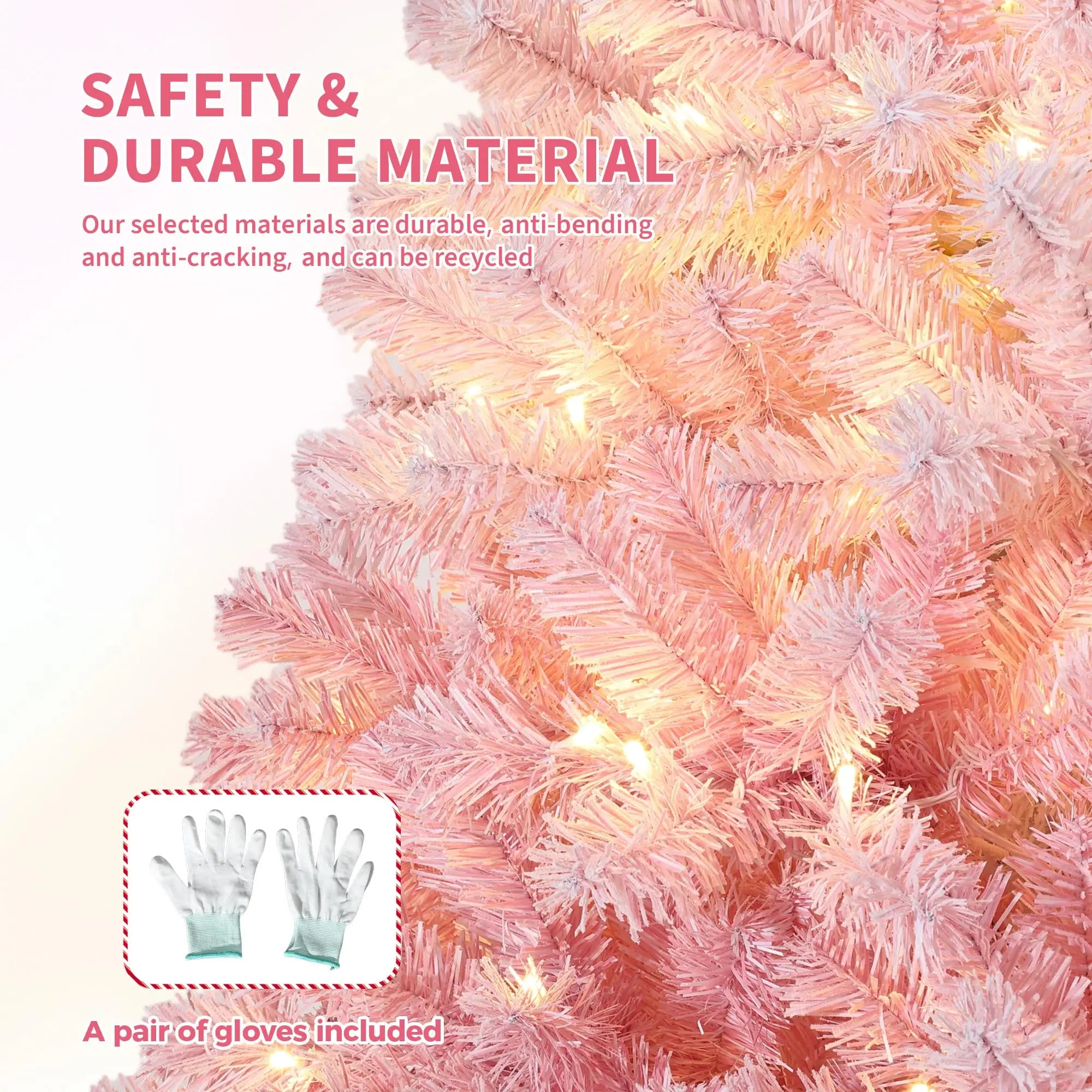 Pink Christmas Tree — Pre-Lit Artificial Tree
