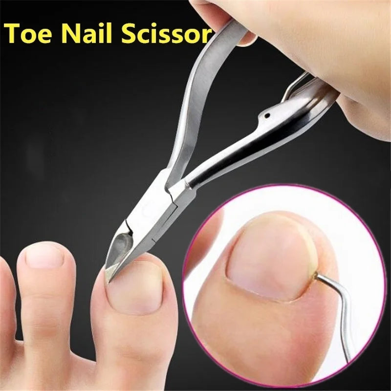Stainless Steel Cuticle Nipper — Professional Manicure & Pedicure Tool