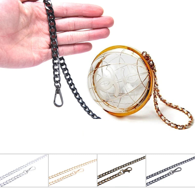 Metal Bag Strap Chain — Replacement Handle for Purses and Handbags