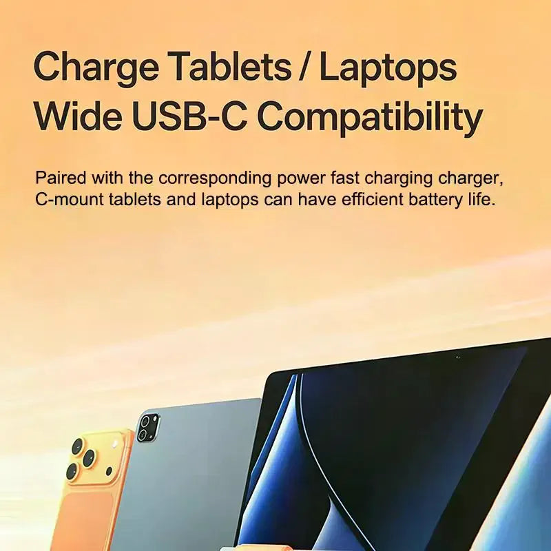 240W USB-C to USB-C Fast Charging Cable — Durable Braided Cord for Laptops and Phones