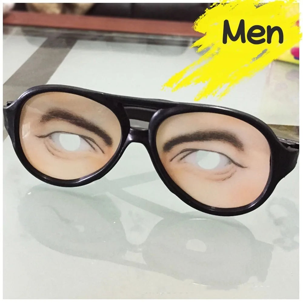 Eyeball Novelty Glasses — Funny Prank Eyewear for Parties and Photo Booths