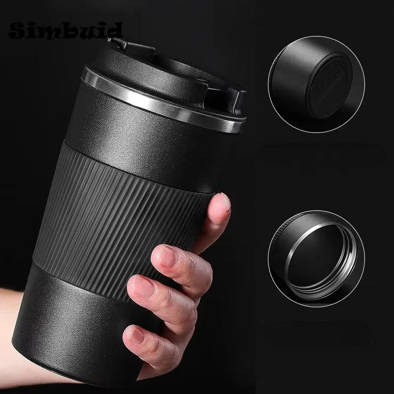 Simbuid Stainless Steel Thermal Mug — Insulated Travel Coffee Cup