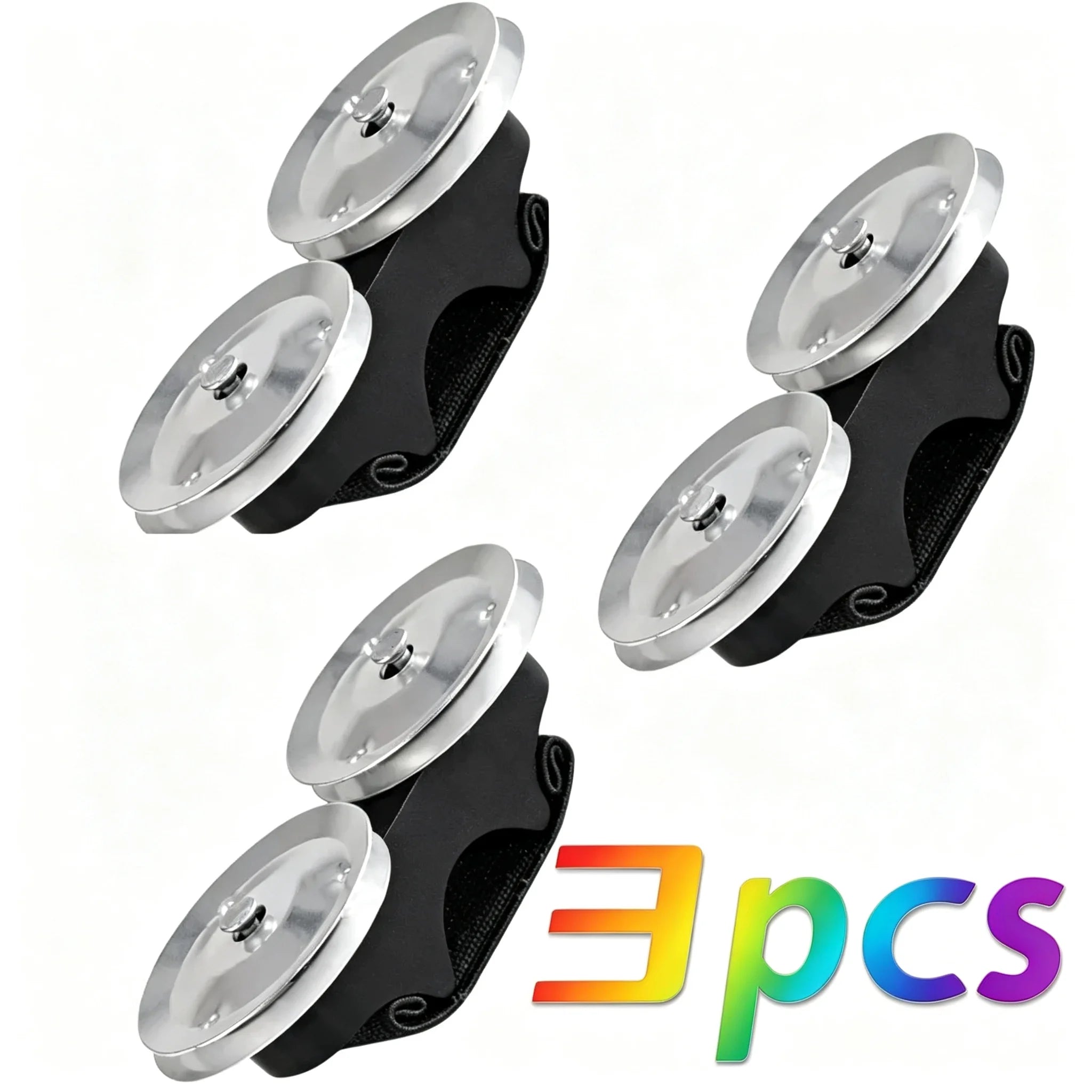 Mini Finger Jingle Tambourine — Portable Metal Hand Percussion Instrument