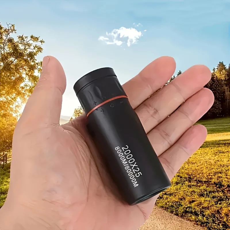 HD Compact Monocular Telescope — Portable High Magnification for Outdoor Viewing
