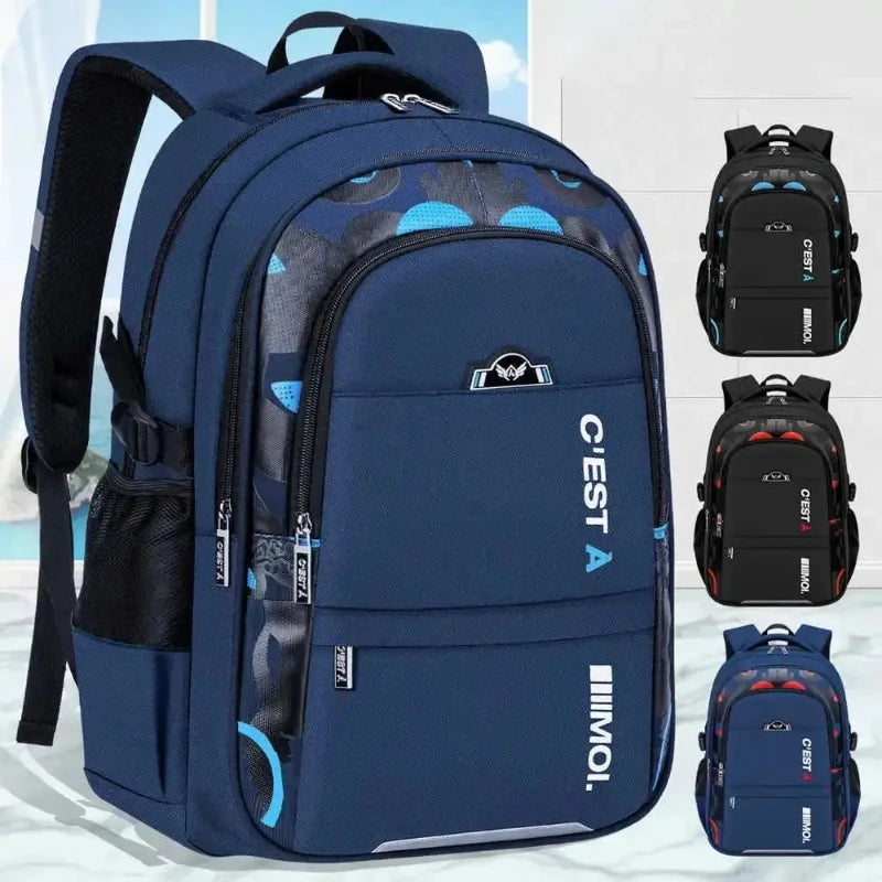 Waterproof Kids School Backpack — Durable Nylon Book Bag for Students