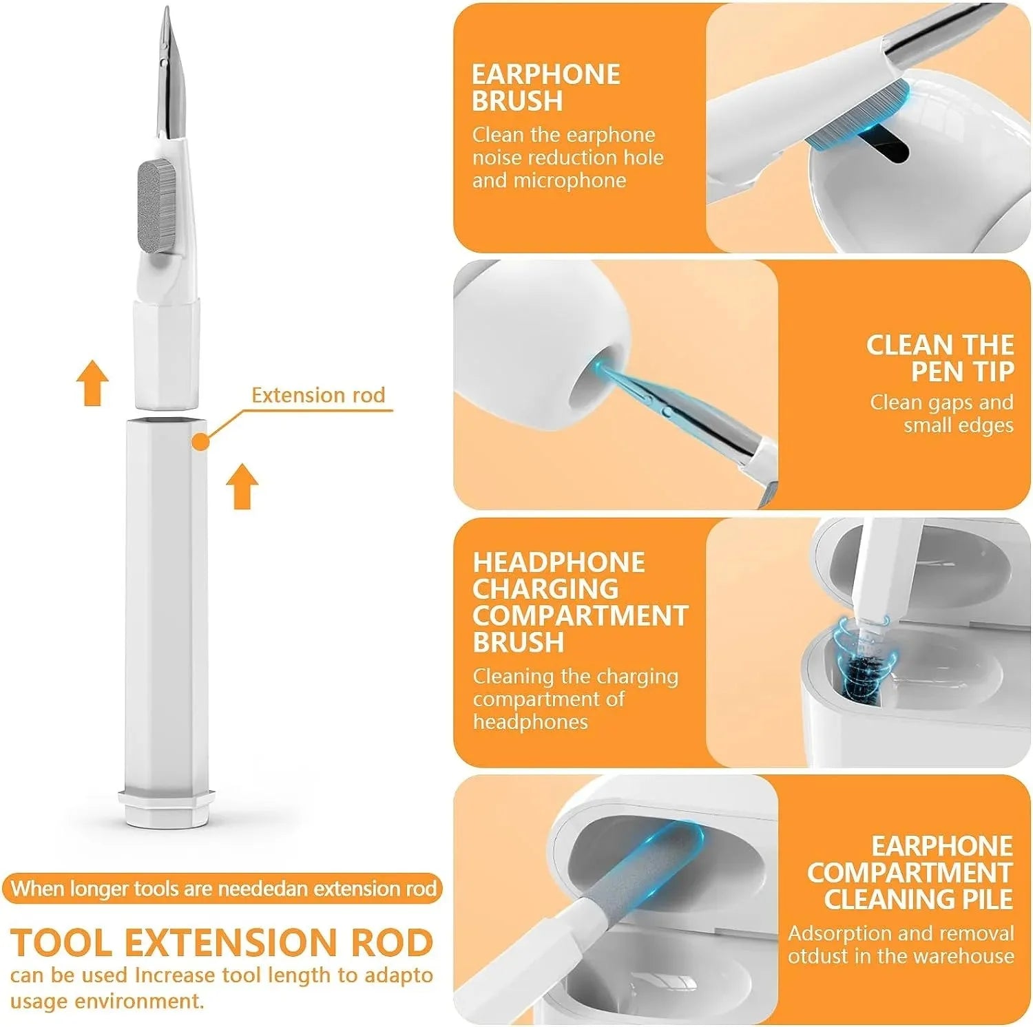 20-in-1 Multi-Functional Electronics Cleaning Kit — Deep Cleaning Tool for Keyboards and Phones