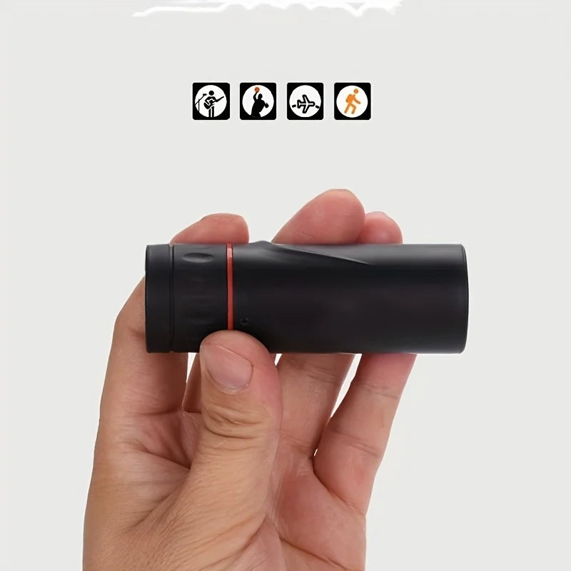 HD Compact Monocular Telescope — Portable High Magnification for Outdoor Viewing