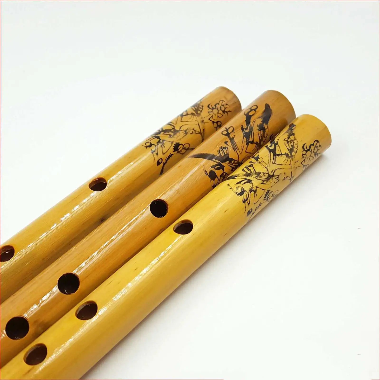 Traditional Bamboo Vertical Flute — Professional 9-Hole Woodwind Instrument