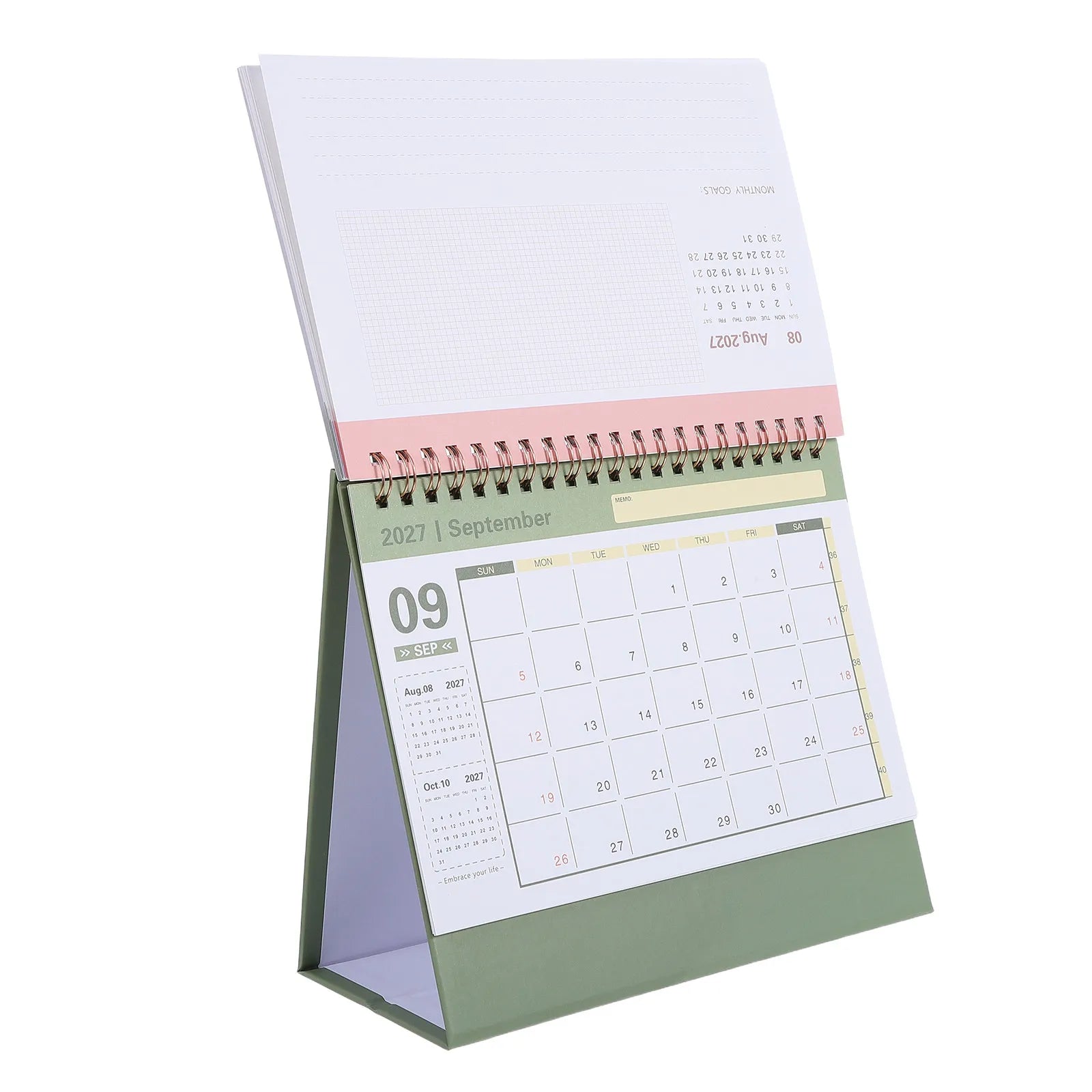 NUOLUX 18-Month Academic Desk Calendar — July 2026 to December 2027 Planner