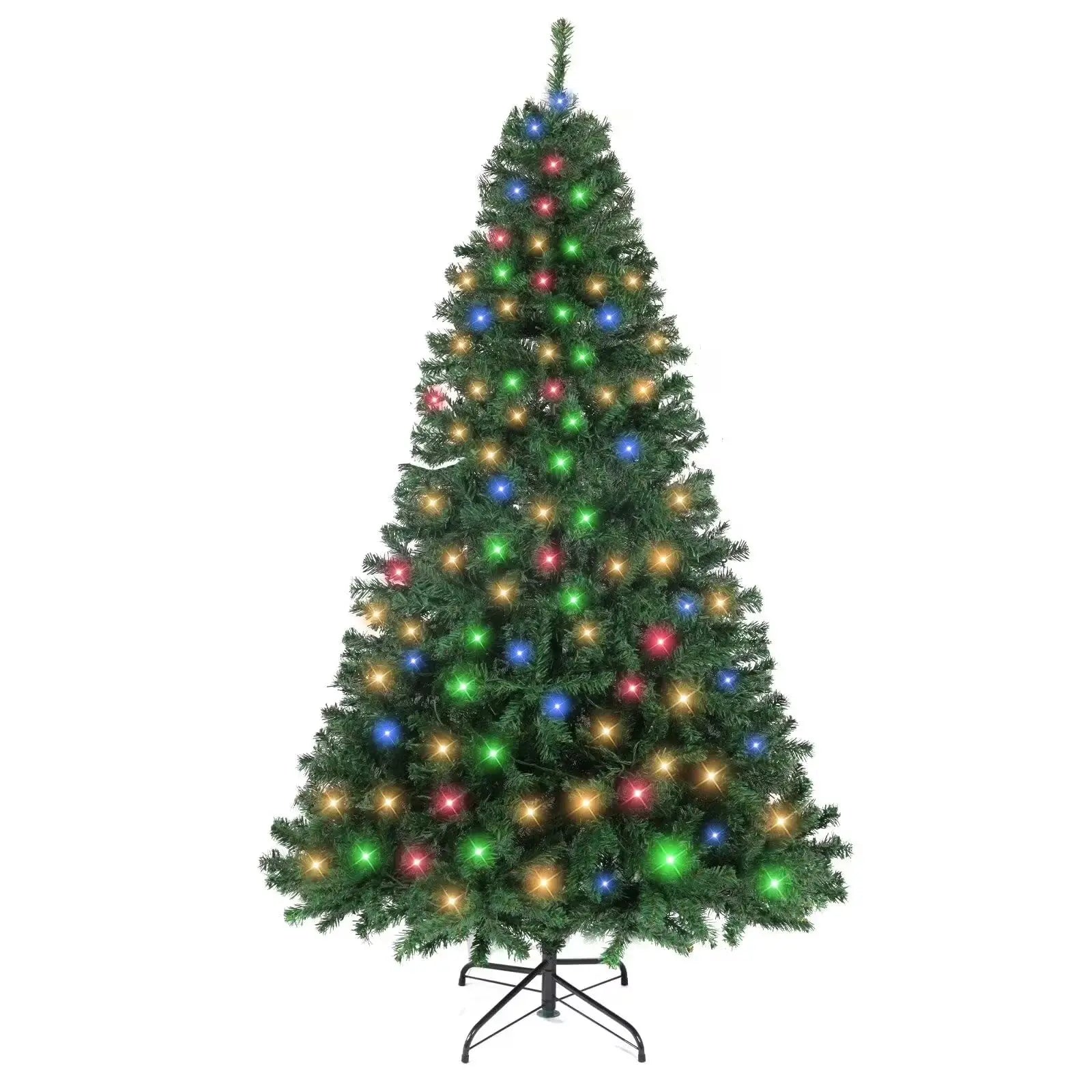 HiMISS 6.5FT Pre-Lit Artificial Christmas Tree — 350 Lights & 8 Modes