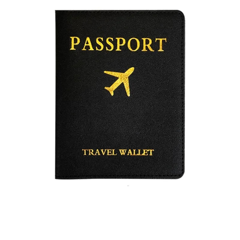 eTya PU Leather Luggage Tag & Passport Cover Set — Travel Identification Accessories