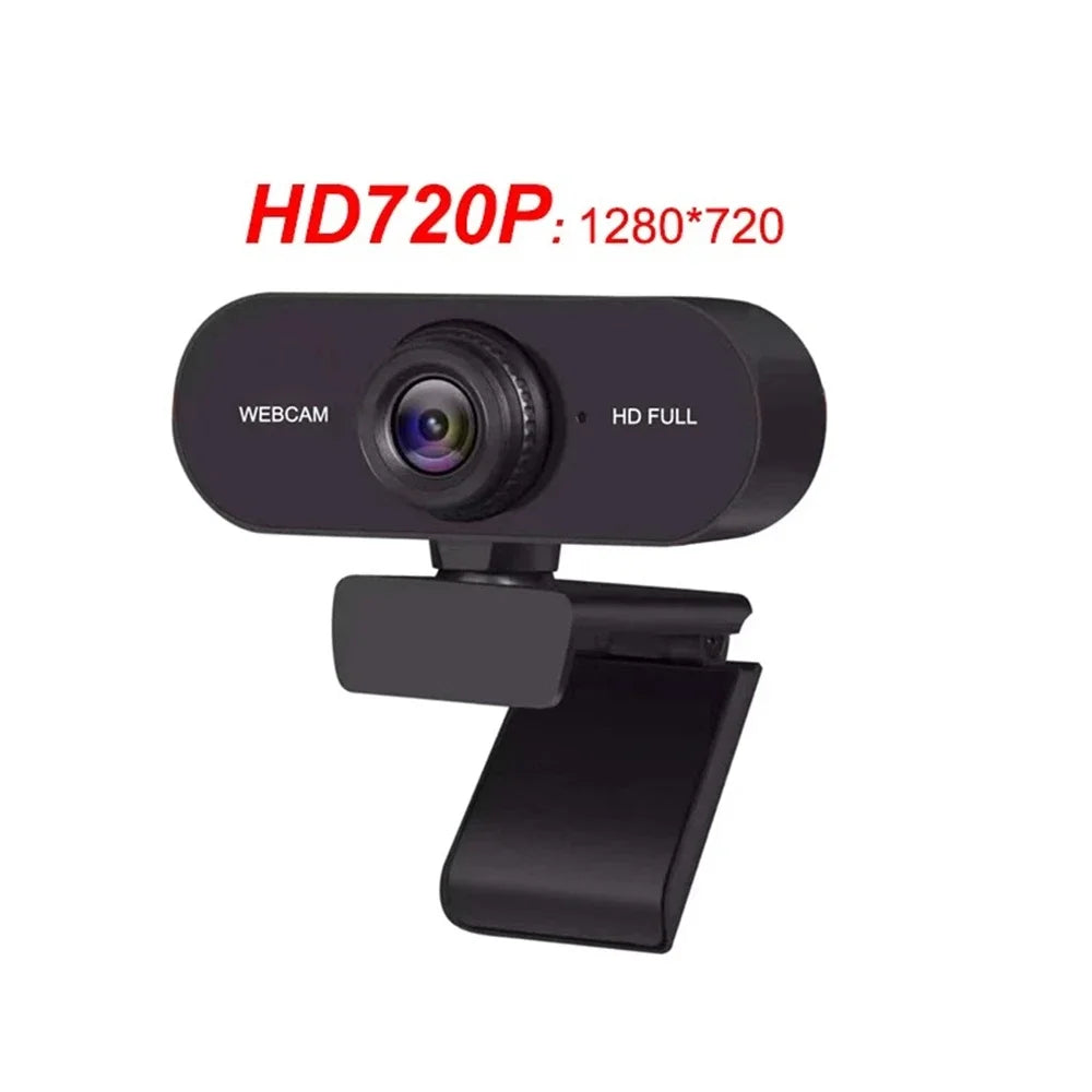 High Definition USB Webcam — Auto Focus Computer Camera with Microphone