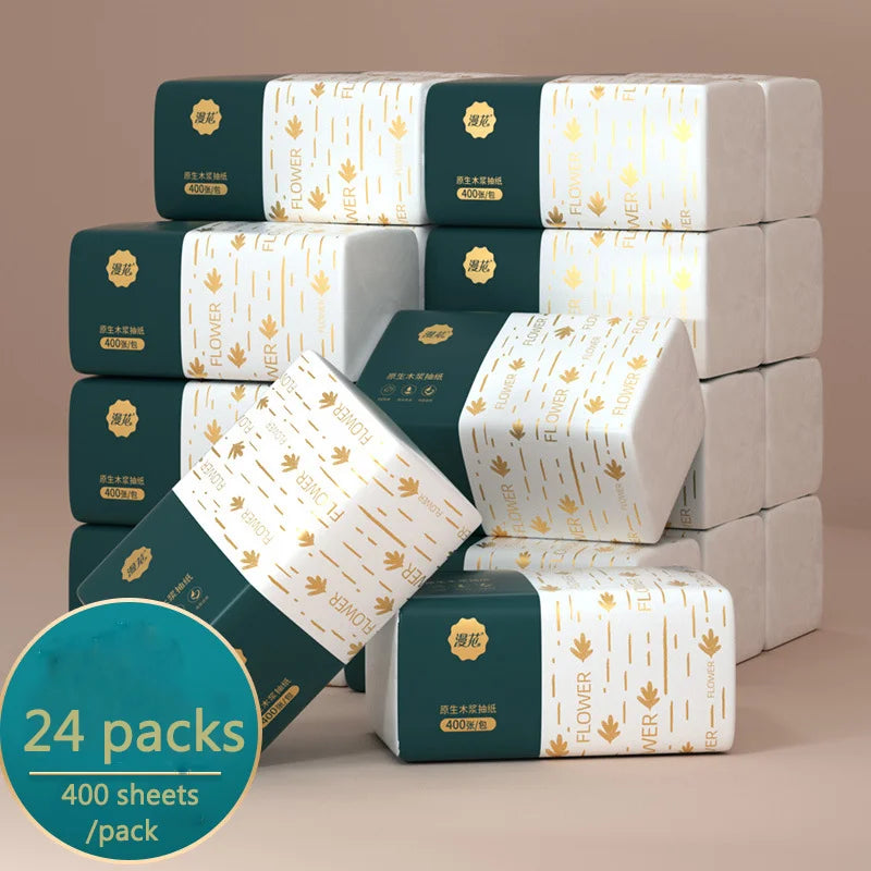 Soft Virgin Wood Pulp Paper Towels — Multi-Layer Household Napkins