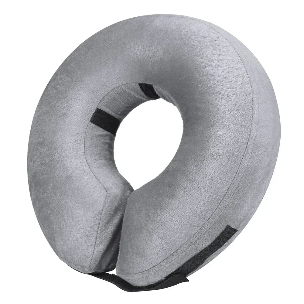 Inflatable Pet Recovery Collar — Soft Protective Cone for Dogs and Cats