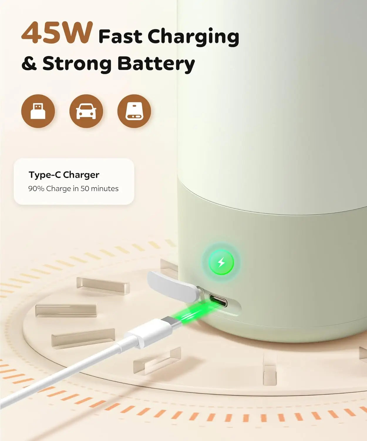 Portable Electric Heated Water Bottle — USB Rechargeable Milk Warmer