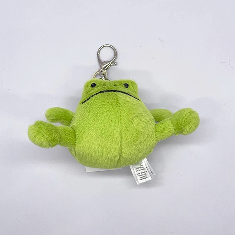 WANGYIXIN Plush Keychain Charm — Cute Marshmallow & Animal Backpack Accessory