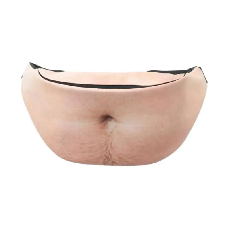 ZTBBAO Realistic Fake Belly Fanny Pack — Funny Prank Waist Bag for Parties