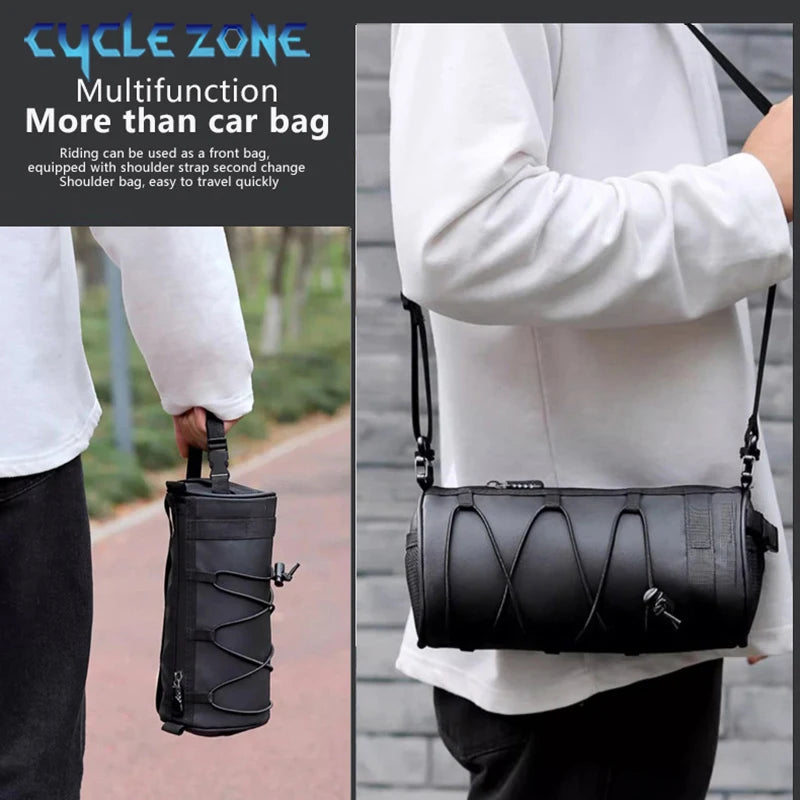 Cycle Zone Multifunctional Bicycle Handlebar Bag — Versatile Front Frame Pouch