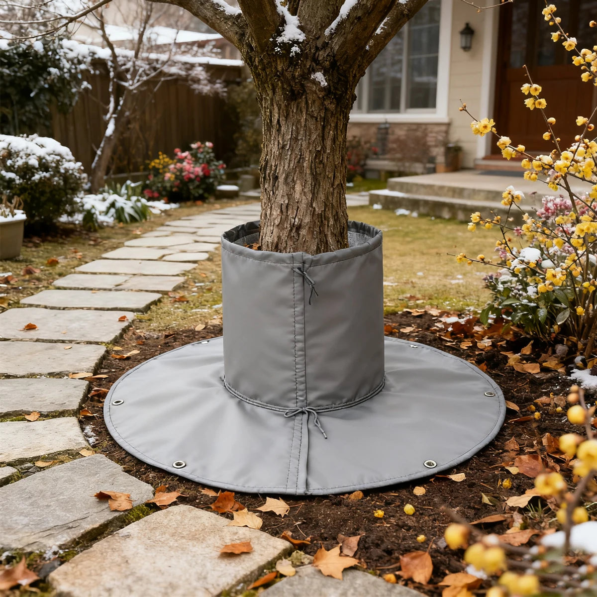 Tree Root Insulation Cover — Winter Plant Protector for Outdoor Gardens