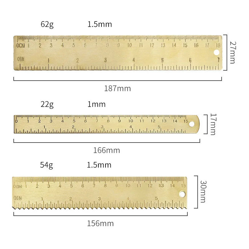 HERBATA Professional Brass Drafting Set — Vintage Metal Drawing Tools