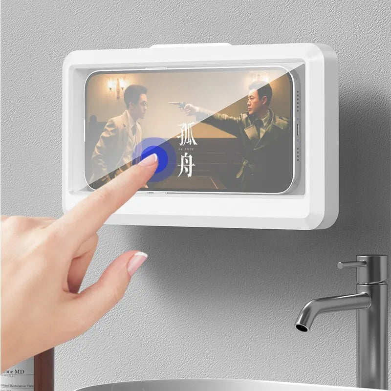 VORTNGLE Waterproof Mobile Phone Case — Anti-Fog Shower Wall Holder