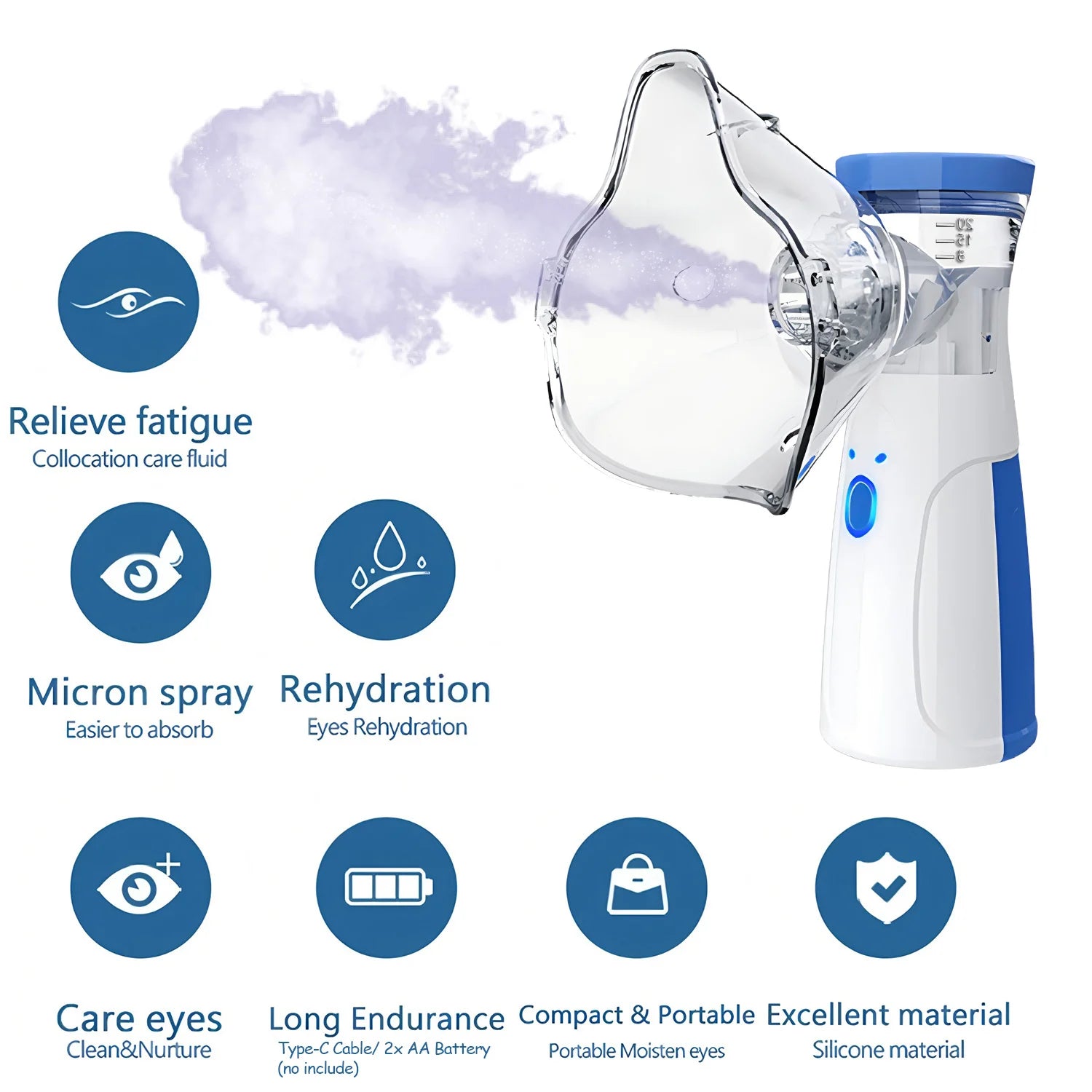 Alextrasza Mini Facial Steamer — Nano Mister Hydrating Skin Care Tool