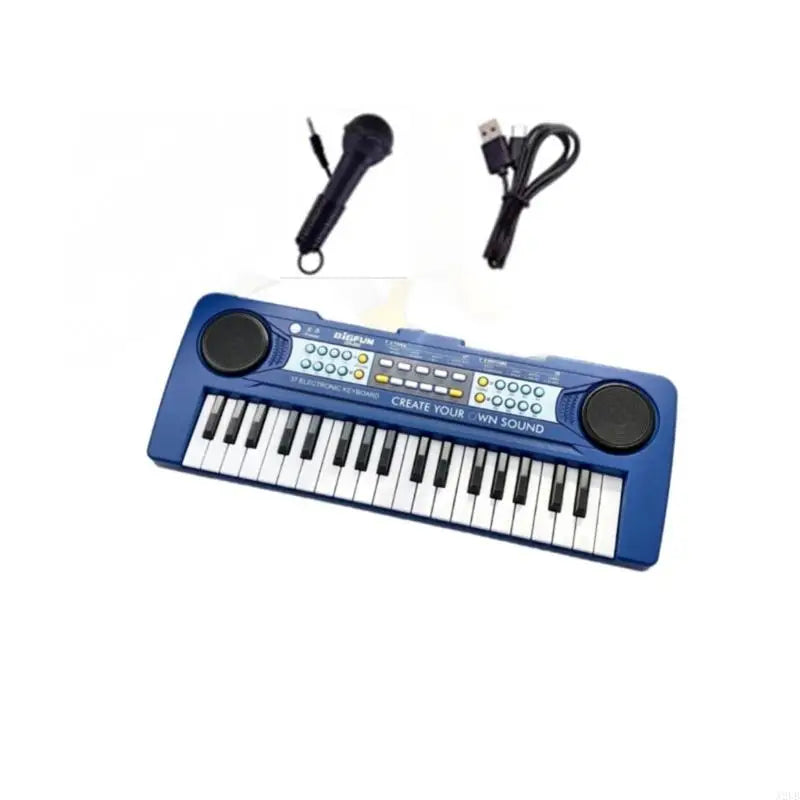 Foldable Kids Musical Keyboard — Portable Piano Toy with Microphone